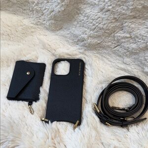 Bandolier Black Phone Case and Strap Set